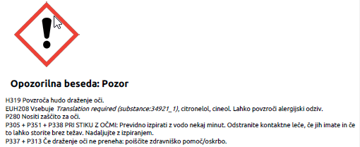 Varnostni list